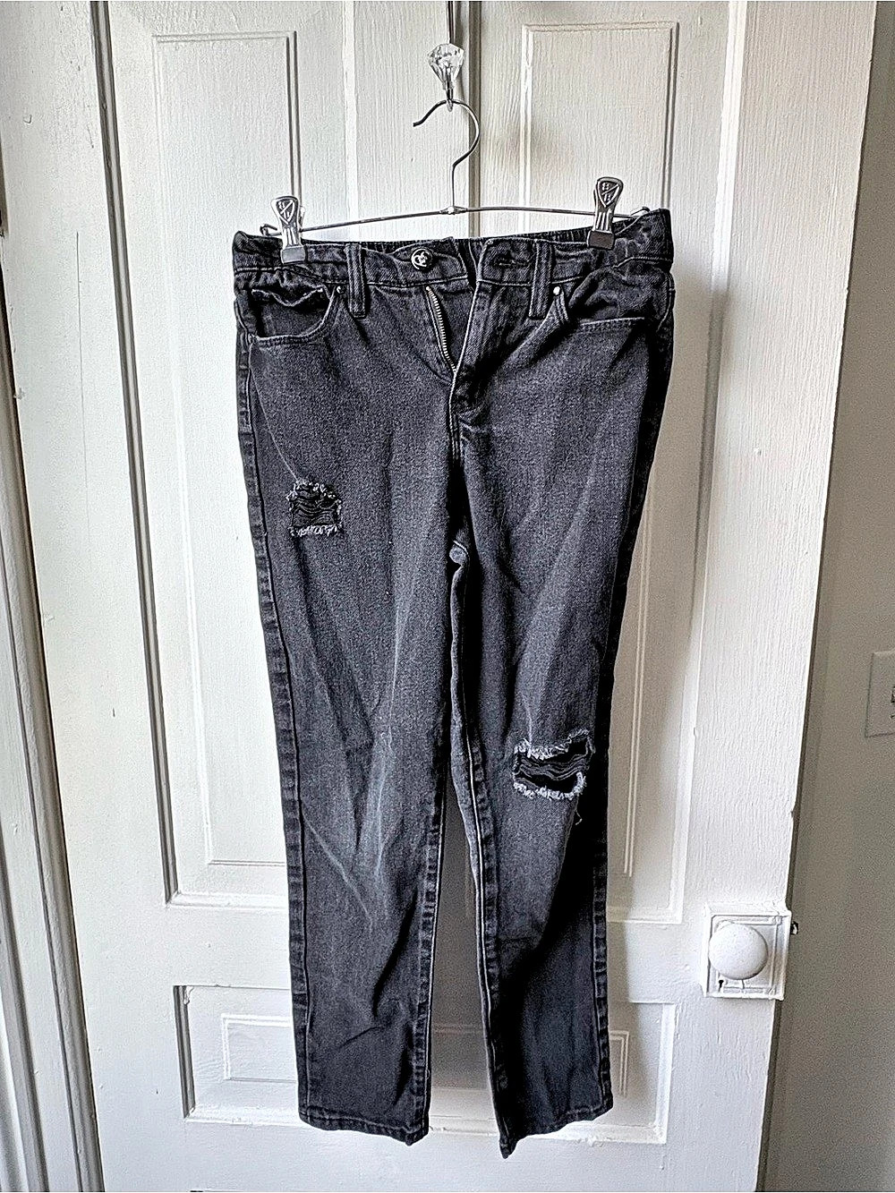 YMI Taylor Fit Hybrid Denim Distressed Jeans Size Youth 14